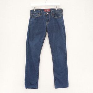 Lucky Brand Sofia Straight Ankle Blue Denim Mid Rise‎ Size 4 Jeans 30 / 30